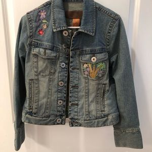 Christopher Blue embroidered denim jacket